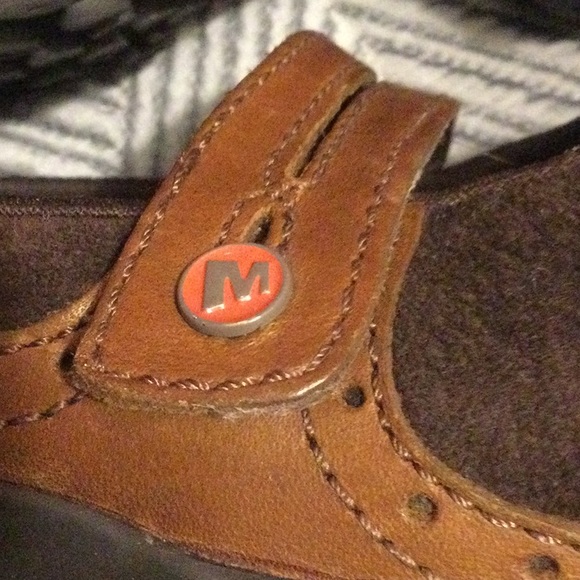 Merrell size 8 brown leather and suede Mary Jane shoes for women - Picture 11 of 11